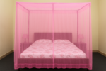Mosquito Net 6’*7′ feet King size Pink Color - Image 3