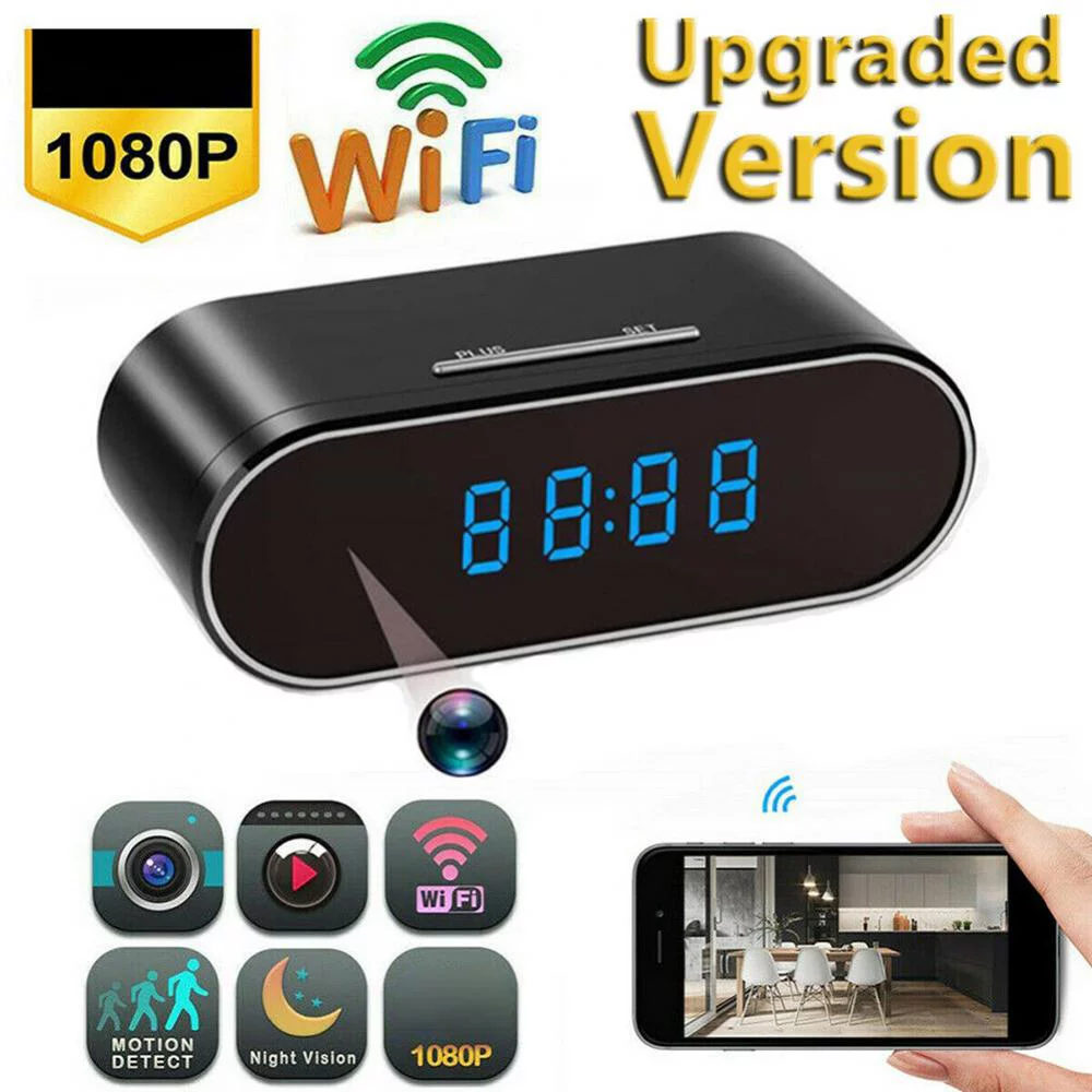 IMG-2-4 4k wifi spy table clock ip camera Wifi Table Clock Video Camera 1080p HD 4k wifi spy table clock ip camera Wifi Table Clock Video Camera 1080p HD - Image 1